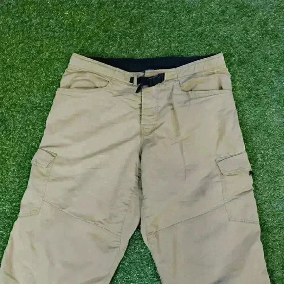 Prana Mens Size L Tan Passage Crop Outdoor Climb Hike Performance - Picture 3 of 9